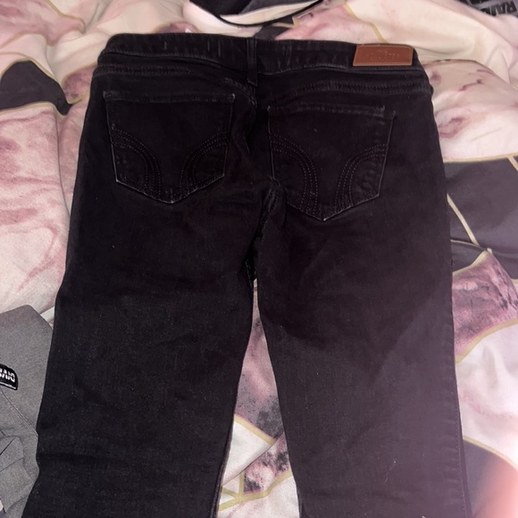 Black Low Rise Supper Skinny Jeans Size 3s w26 L28 - Picture 5 of 8